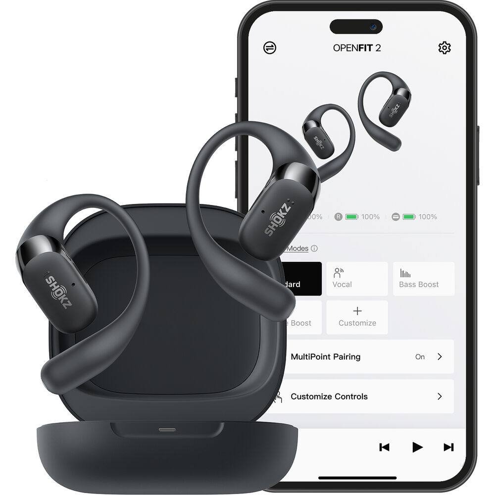 SHOKZ OpenFit 2 Black kõrvaklapid | GpsPro.ee