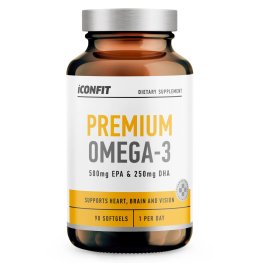 ICONFIT Omega 3 Premium, (EPA 500mg / DHA 250mg), N90 toidulisand