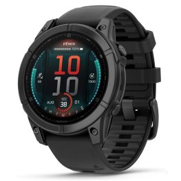 GARMIN Fenix E 47 mm, AMOLED, Slate Gray Steel with Black Silicone Band spordikell