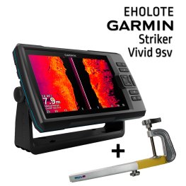 GARMIN STRIKER VIVID 9SV WITH GT52HW-TM TRANSDUCER + SONAR MOUNT kajalood