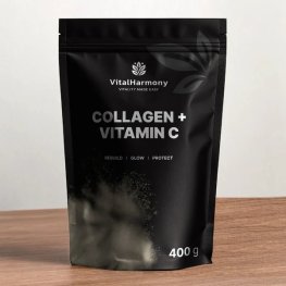 Vital Harmony Collagen + Vitamin C 400g, Natural sportlik toitumine