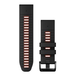 GARMIN QuickFit Band 26mm, Black/Flame Red Silicone aksessuaarid
