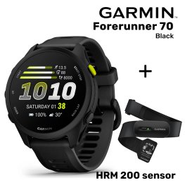 GARMIN Forerunner 70, Black + HRM 200 sensor spordikell