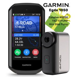 GARMIN Edge 1050 + подарок Cycplus AS200 TB2 TOPUMP Mini Bike Pump велокомпьютер