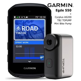 GARMIN Edge 550 + Cycplus AS200 TB2 TOPUMP Mini Bike Pump велокомпьютер