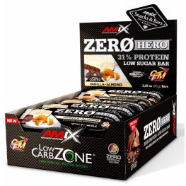 AMIX Low-Carb ZeroHero® Protein Bar 20x65g, Vanilla Almond спортивное питание
