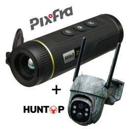PIXFRA MILE 2 PFI-M210 256x192 10mm 1x-8x 50Hz Wi-Fi + Huntop E50 trail camera termokaamerad