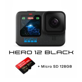 GOPRO HERO12 Black + MicroSD 128 GB спортивная камера