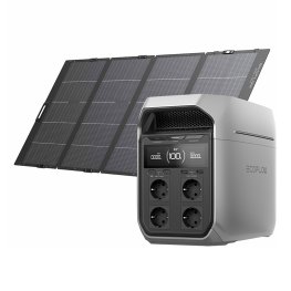 Ecoflow DELTA 3 Plus Power Station, 1024Wh 1800W + 400W photovoltaic panel generaatorid