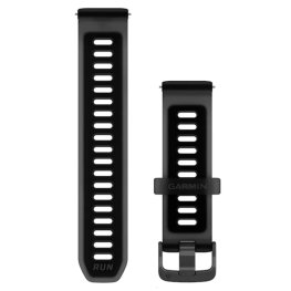 GARMIN Quick Release Band 20mm, Translucent Black/Black with Slate Hardware аксессуар