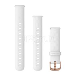 GARMIN Quick Release Band 18mm, White with Rose Gold Hardware аксессуар