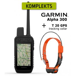 GARMIN Alpha 300 Handheld + T20 Collar, Advanced GPS Dog Tracking and Trainig komplekt: elektriline krae + pult