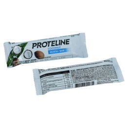 PROTELINE batoon - müsli kookosega, osaliselt glasuuritud kondiitritoodete glasuuriga (25g) sportlik toitumine