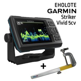 GARMIN STRIKER VIVID 5CV WITH GT20-TM TRANSDUCER + SONAR MOUNT RUNOS kajalood