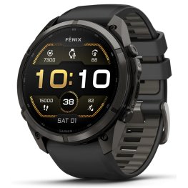 GARMIN Fenix 9 Pro 51mm AMOLED, Carbon Gray DLC Titanium Black/Pebble spordikell
