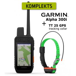 GARMIN Alpha 300i inReach® handheld + TT 25 Collar, Advanced GPS Tracking and Training komplekt: elektriline krae + pult