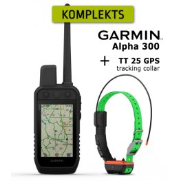 GARMIN Alpha 300 Handheld + TT 25 Collar, Advanced GPS Tracking and Training komplekt: elektriline krae + pult