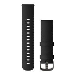 GARMIN Quick Release Band 22mm, Black Leather with Brushed Slate Hardware аксессуар