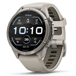 GARMIN Fenix 9 Pro 43mm AMOLED, Titanium Fog gray / Dark sandstone spordikell