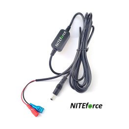 NITEforce 2.4m Battery cable with voltage reducer 18V-12V > 6V metsakaameratele aksessuaarid