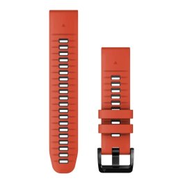 GARMIN QuickFit Band 22mm, Flame Red/Graphite Silicone аксессуар