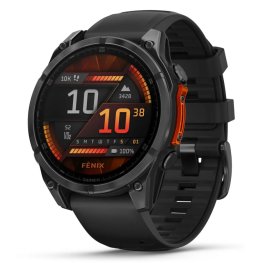 GARMIN Fenix 8 47 mm, AMOLED, Slate Gray with Black Silicone Band spordikell