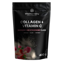 Vital Harmony Collagen + Vitamin C 400g, Raspberry Strawberry sportlik toitumine