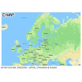 C-MAP DISCOVER — Latvia, Lithuania & Russia sonari kaart