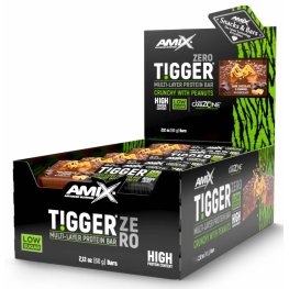 AMIX TiggerZero Multi-Layer Protein Bar 15x60g, Dark Chocolate & Caramel sportlik toitumine
