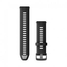 GARMIN Forerunner Watch Band, Black/Powder Gray with Slate Hardware aksessuaarid