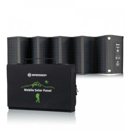 Bresser Mobiilne päikeselaadija 60 W USB ja alalisvoolu väljundiga päikesepaneel