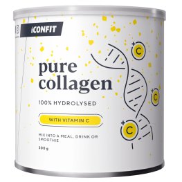 ICONFIT Collagen + C Vitamin - Unflavoured, 300g toidulisand