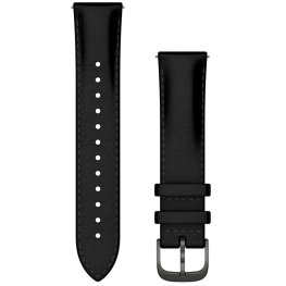 GARMIN Quick Release Bands 20 mm, Black Leather with Brushed Slate Hardware aksessuaarid
