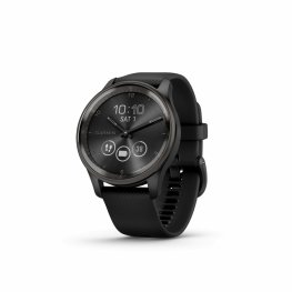 GARMIN Vivomove Trend Slate Stainless Steel with Black Case and Silicone Band спортивные часы