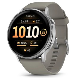 GARMIN Venu 4 - 45mm, Silver with Silver Gray Silicone Band spordikell
