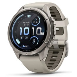 GARMIN Fenix 9 Pro 43mm AMOLED inReach, Titanium Gray/Dark Sandstone spordikell