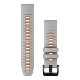 GARMIN QuickFit Band 22mm, Fog Gray/Ember Orange Silicone aksessuaarid