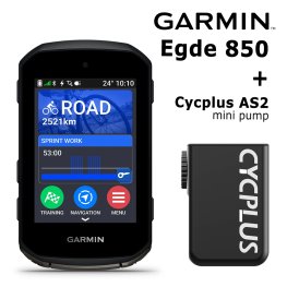 GARMIN Edge 850 + Cycplus AS2 mini electric pump Jalgrattaarvutid