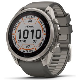 GARMIN Fenix 9 Pro 51mm Solar inReach, Titanium Pebble Gray/Silver Gray spordikell