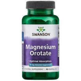 SWANSON Magnesium Orotate 654 mg 60 Caps toidulisand