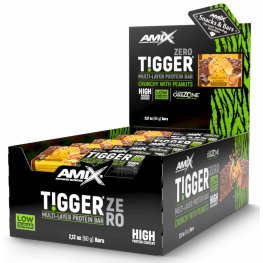 AMIX TiggerZero Multi-Layer Protein Bar 15x60g, Peanut Butter Cake спортивное питание
