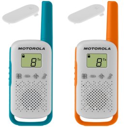 MOTOROLA Talkabout T42 Twin Pack Blue Red Walkie Talkie raadiosaatjad