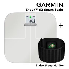 GARMIN Index™ S2, White Scale + Index Sleep Monitor nutikad kaalud