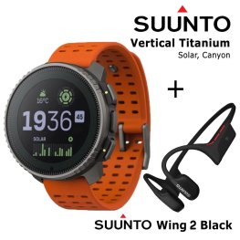 SUUNTO Vertical, Titanium Solar Canyon + Suunto Wing 2 Black spordikell