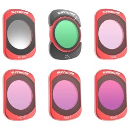 Sunnylife Pocket 4/Pocket 3 MCUV CPL ND8/16/32/64 Filter Set aksessuaarid