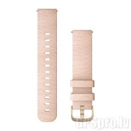 GARMIN Quick Release Band 20mm, Blush Pink Woven Nylon with Light Gold Hardware аксессуар