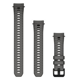 GARMIN Watch Band 20mm, Charcoal Silicone аксессуар