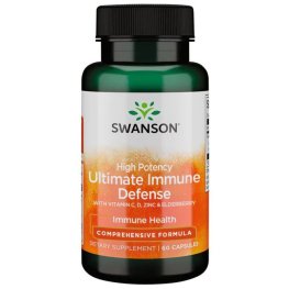 SWANSON High Potency Ultimate Immune Defense with C, D, Zinc & Elderberry 60 Caps toidulisand