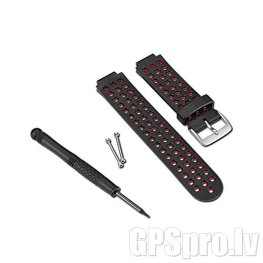 GARMIN Watch Band, Black/Red aksessuaarid