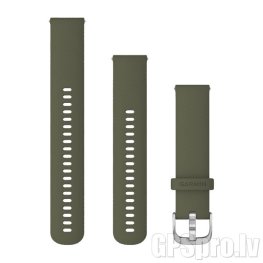 GARMIN Quick Release Band 20mm, Moss with Silver Hardware aksessuaarid